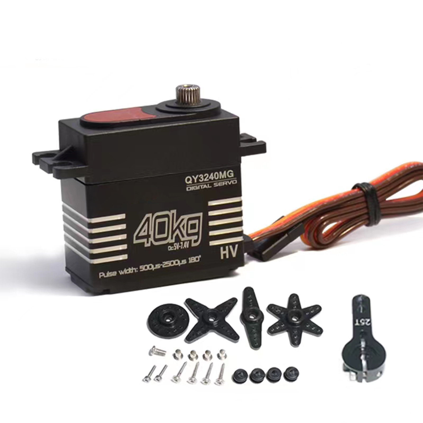 Robot Arm Kit - เซอร์โวดิจิตอล 40 กก. กันน้ำ แรงบิดสูง เกียร์โลหะ