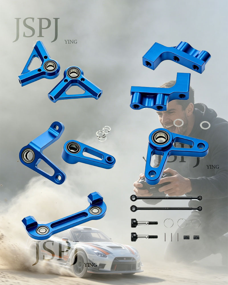 Servo Bracket - ชุดอัพเกรดโลหะ ชุดเพลาขับ ชุดยึดเซอร์โว ชุดบังคับเลี้ยว ชุดแขนบังคับเลี้ยว สำหรับรถ