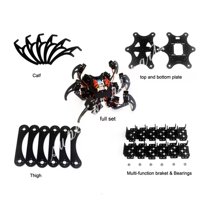 Arduino Robot - 18 DOF อลูมิเนียม Hexapod Spider วงเล็บหก