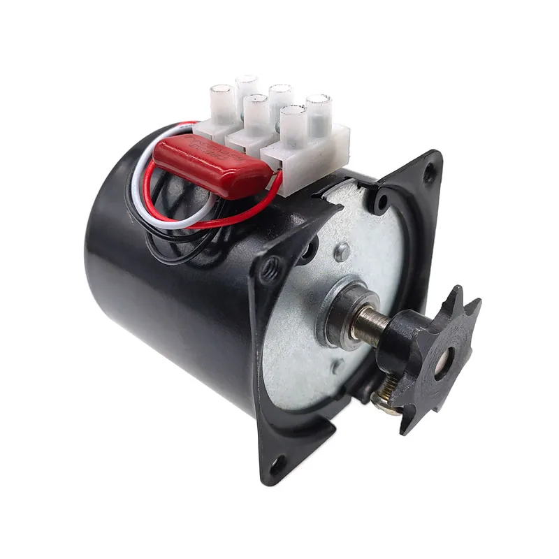 Geared Motor - มอเตอร์ซิงโครนัสแบบกรงเล็บ 60KTYZ AC220V 14W มอเตอร์เกียร์พร้อมเฟืองโซ่ 2.5RPM