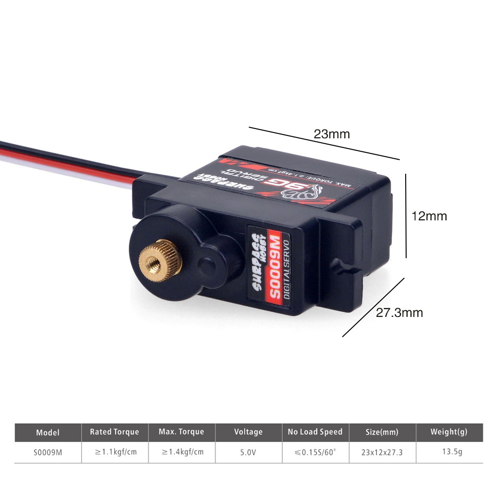 Micro Servo - ไมโครเซอร์โว RC ดิจิตอล 2g 3.7g 4.3g