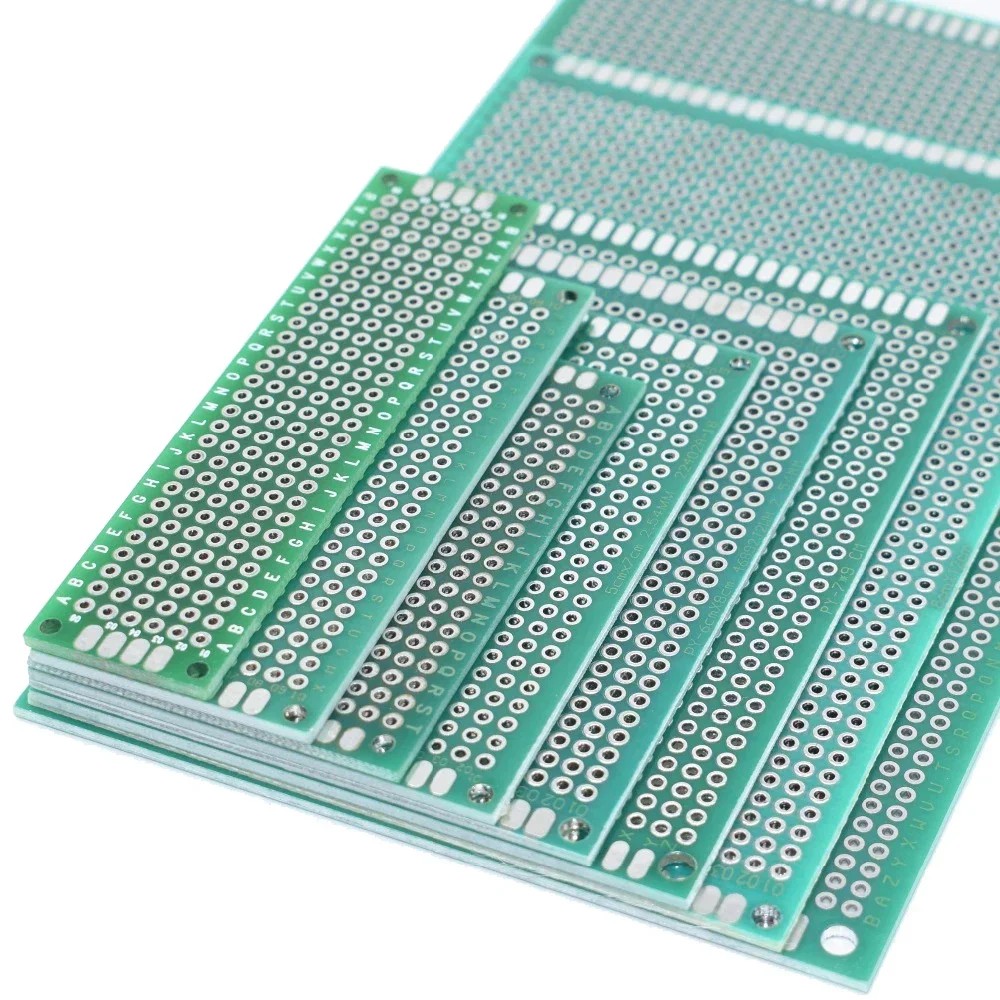 Line Follower Robot - 1/5/10 ชิ้น แผ่นวงจรต้นแบบ PCB สีเขียว ขนาด