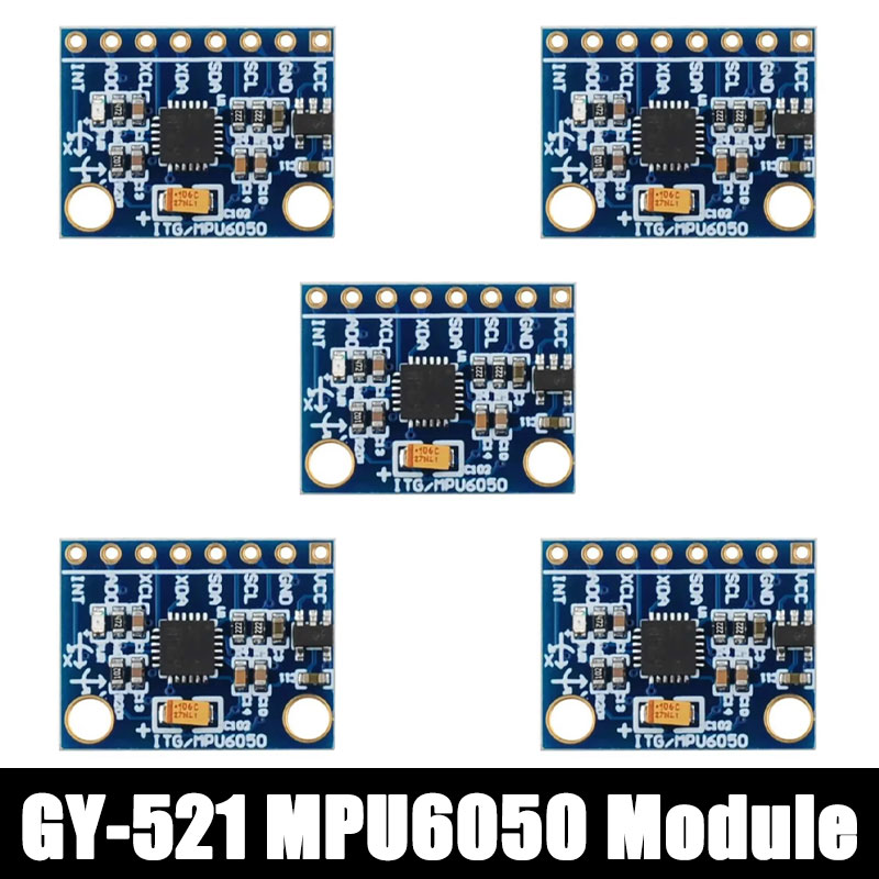 Accelerometer Mpu6050 - 1/5/10 ชิ้น GY-521 MPU6050 3 แกนไจโรสโคปแบบอะนาล็อกเซ็นเซอร์โมดูลวัดความเร่ง