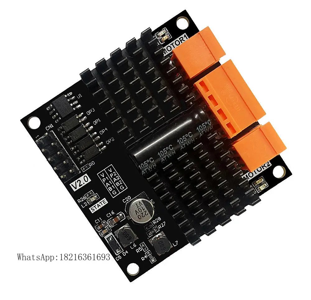 L298N Module - โมดูลขับมอเตอร์กระแสตรงแบบสองช่องสัญญาณ 12V 24V 12A แบบ H-Bridge