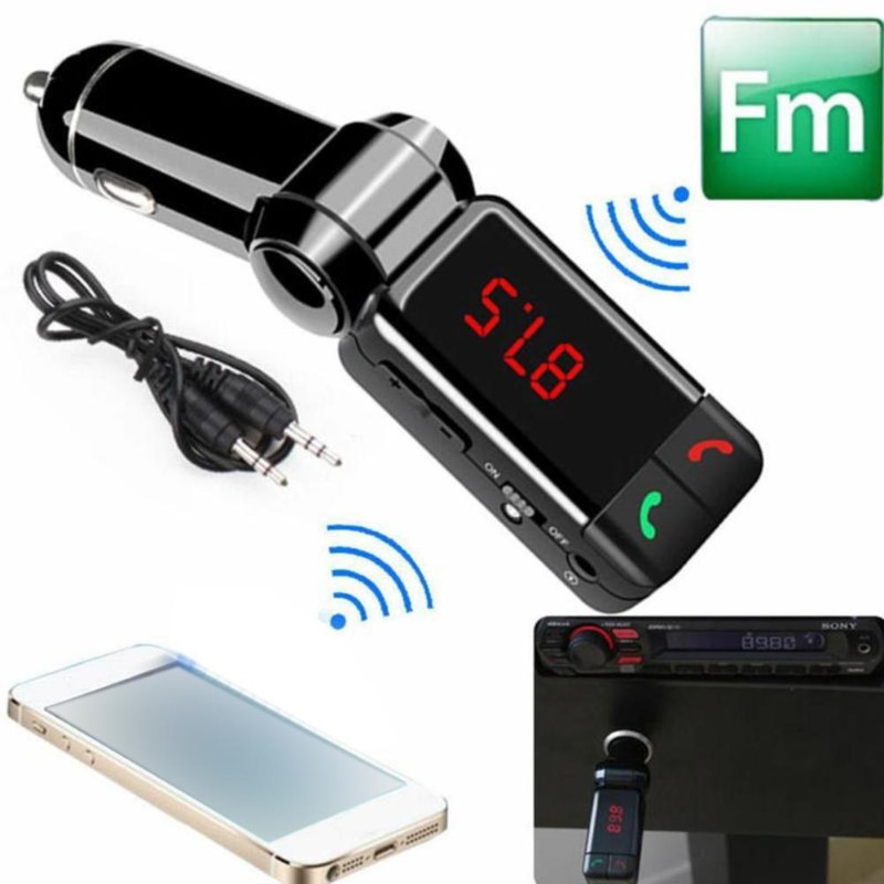 Robot Bluetooth Car - BC06 รถบลูทูธเครื่องส่งสัญญาณ Fm รถชุดแฮนด์ฟรี Mp3 Player