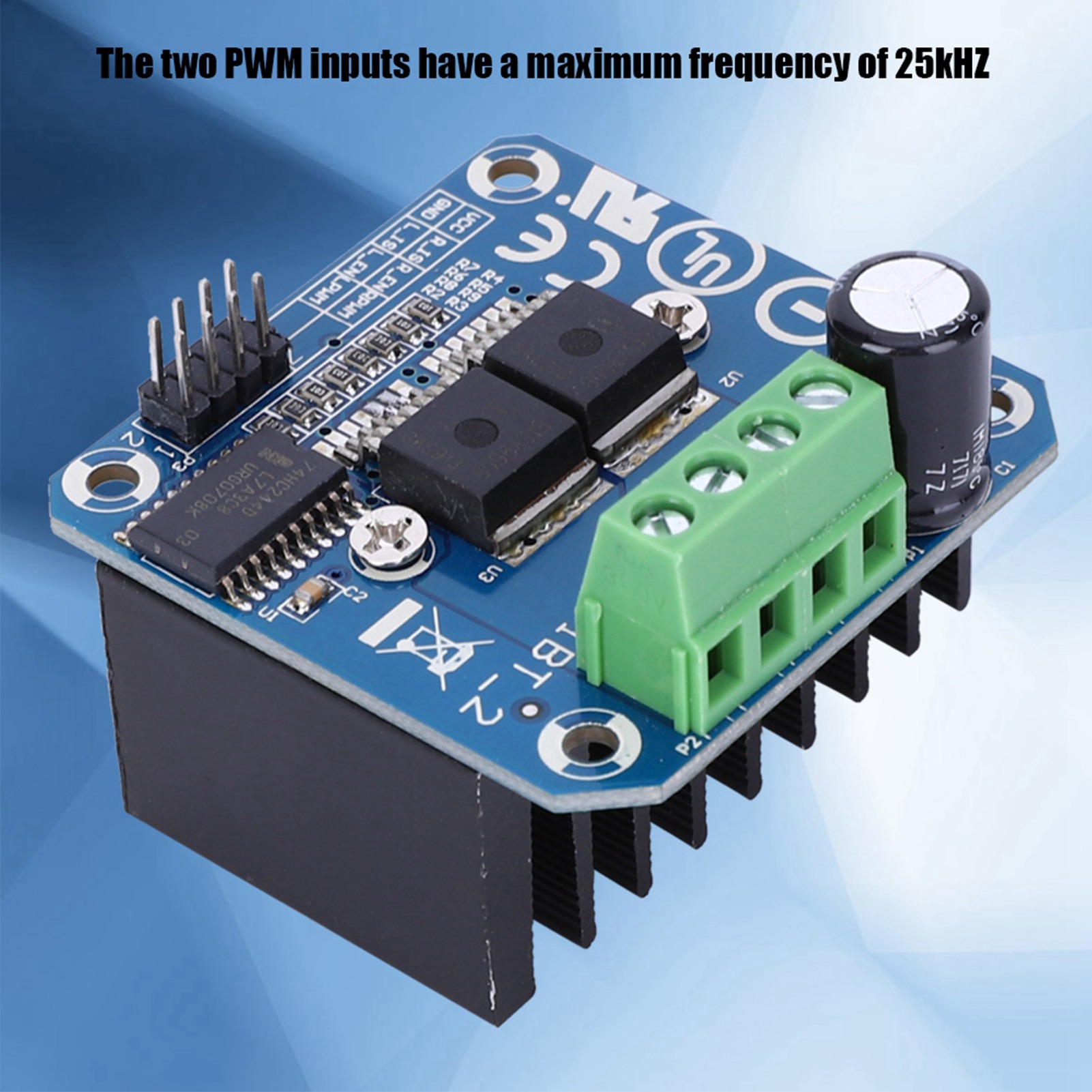 Motor Driver Module - BTS7960 43A โมดูลขับเคลื่อนมอเตอร์ โมดูลขับเคลื่อนมอเตอร์ ไดรเวอร์กำลังสูงสำหรับรถยนต์อัจฉริยะ BTS7960