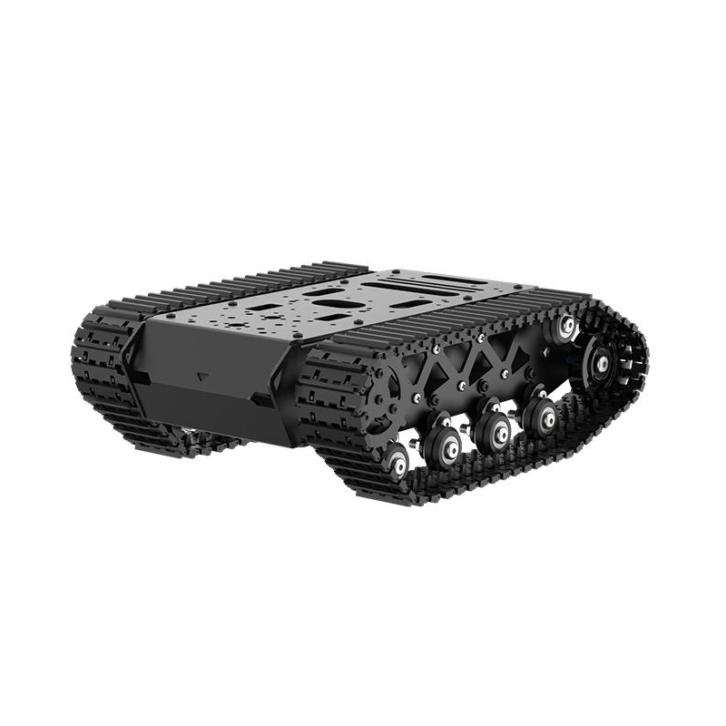 Arduino Robot - โหลด 10 กก.แชสซีถังดูดซับแรงกระแทกที่แข็งแกร่งพร้อมระบบกันสะเทือนมอเตอร์ชุดหุ่นยนต์ถังโลหะทั้งหมดการเข้ารหัสมอเตอร์หุ่นยนต์อัจฉริยะรถ