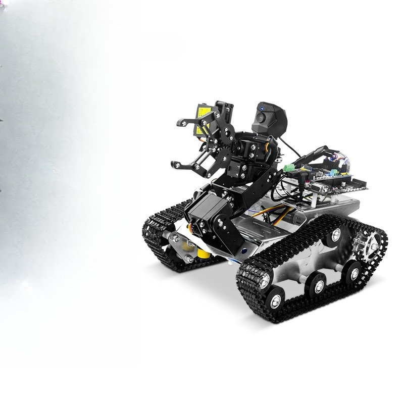 Robot Bluetooth Car - ชุดอุปกรณ์ DIY รถสมาร์ทคาร์ติดตามอัจฉริยะ พร้อมชิปฮาร์ดแวร์ โปรแกรมควบคุม รองรับ