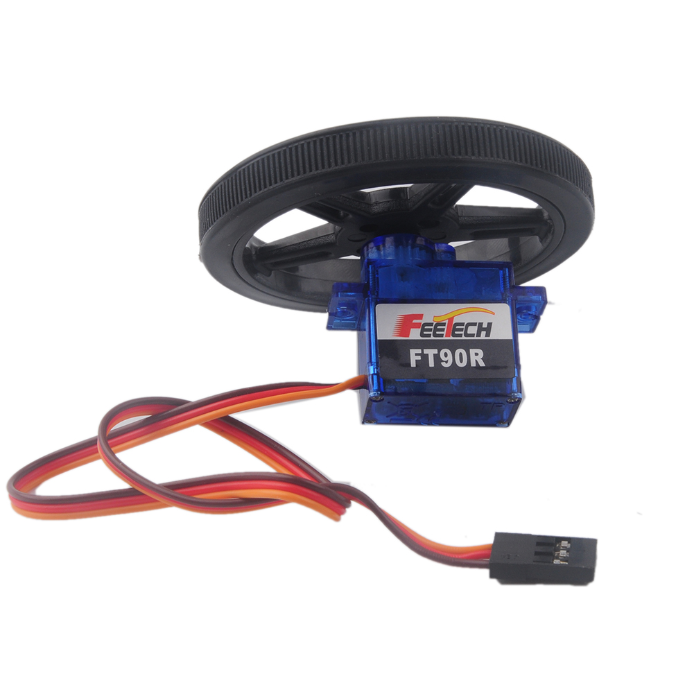 Microbit Robot - เฟเทค FT90R-C002 ไมโครดิจิตอลเซอร์โว 3V 360 องศา