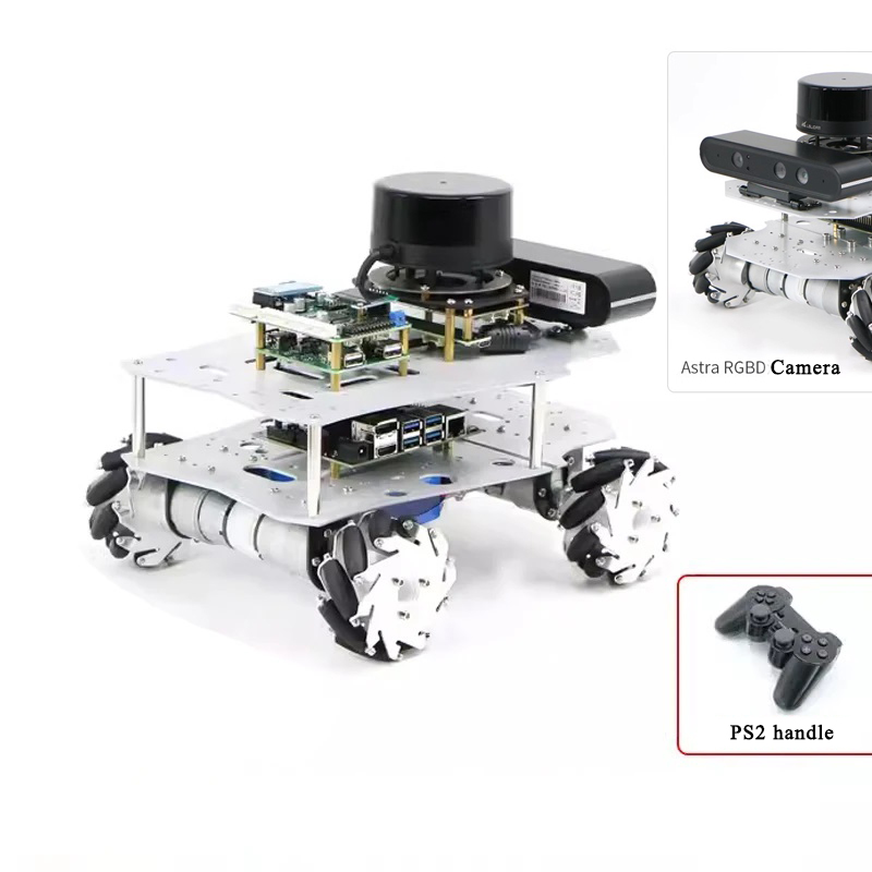 Ros Robot - Raspberry Pi Ros Mecanum ล้อหุ่นยนต์รถโหลด 6