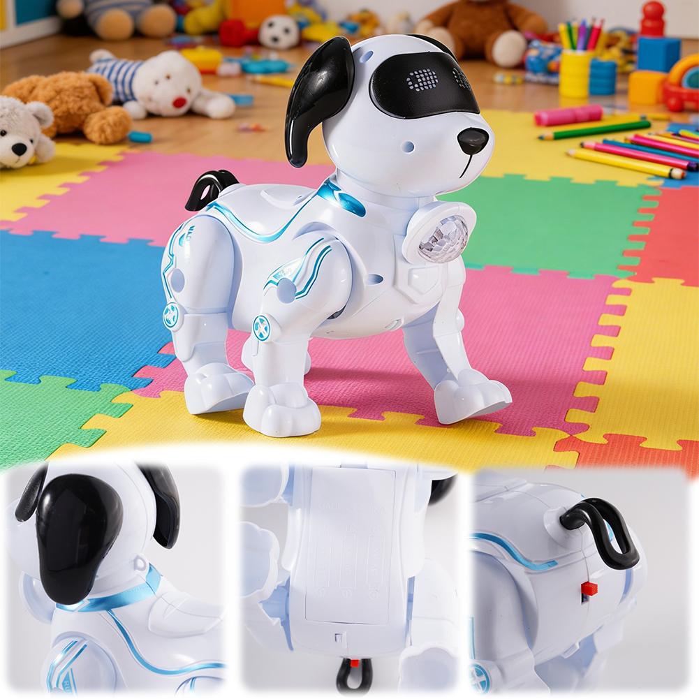 Line Follower Robot - หุ่นยนต์สุนัข RC สัตว์เลี้ยงอิเล็กทรอนิกส์ แสดงท่าผาดโผนได้ โต้ตอบได้ ควบคุมด้วยระบบสัมผัส