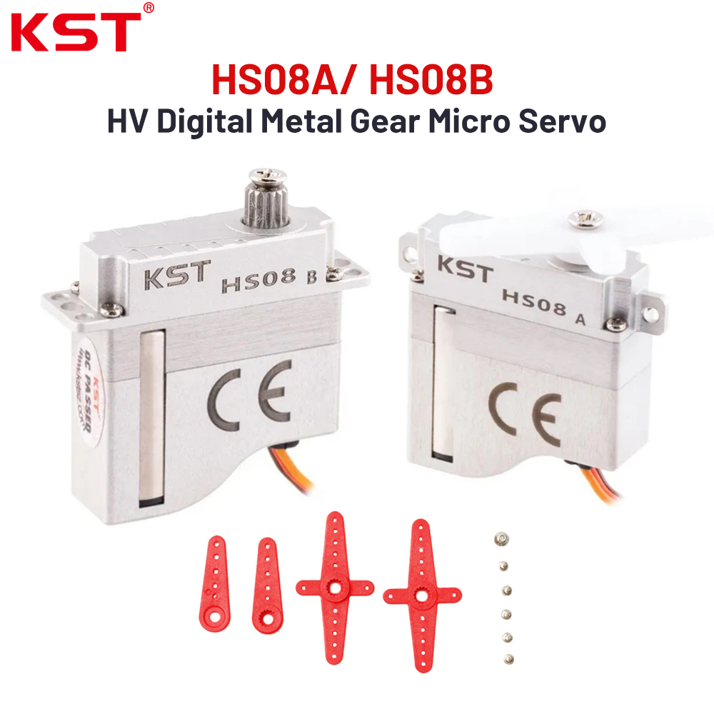 Micro Servo - เซอร์โวมิโครดิจิตอลโลหะ KST HS08A / HS08B HV