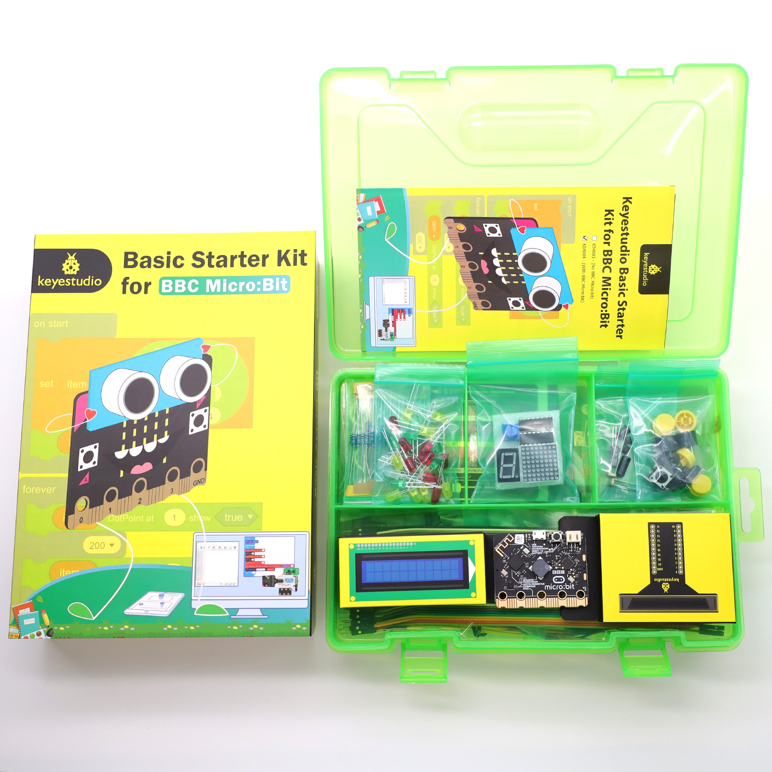 Keyestudio ไมโคร: บิต V2ชุดเริ - Microbit Robot บทวิจารณ์และราคา