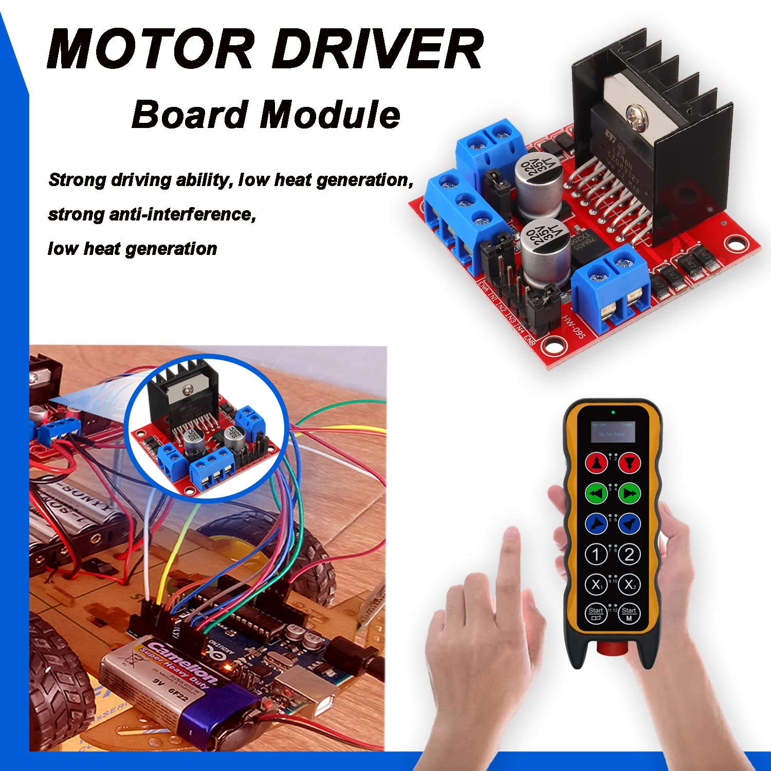 L298N มอเตอร์ไดรฟ์คอนโทรลเลอร์ - L298N Module บทวิจารณ์และราคา