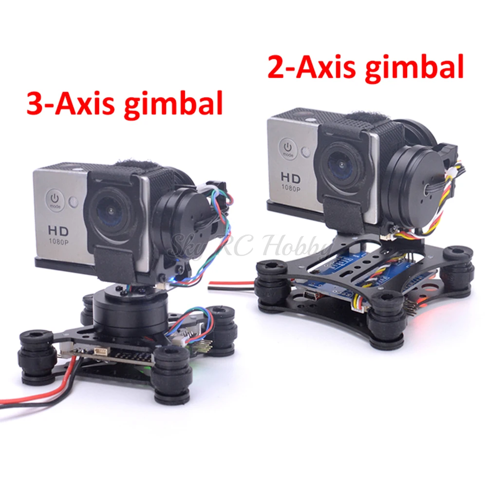 น้ำหนักเบา2แกน/3-Axis Brushles - Pan Tilt Bracket บทวิจารณ์และราคา
