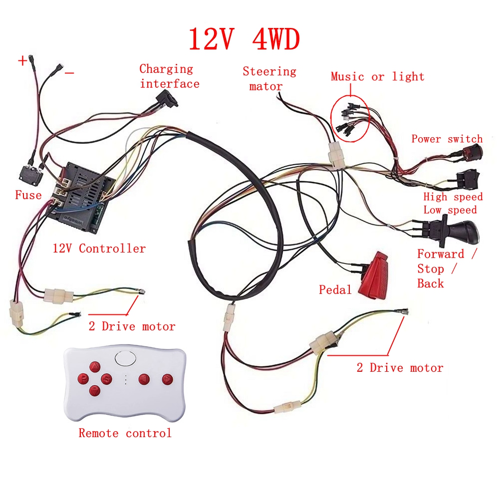 เด็กไฟฟ้ารถ DIY ดัดแปลงสายไฟแล - Robot Car Kit บทวิจารณ์และราคา