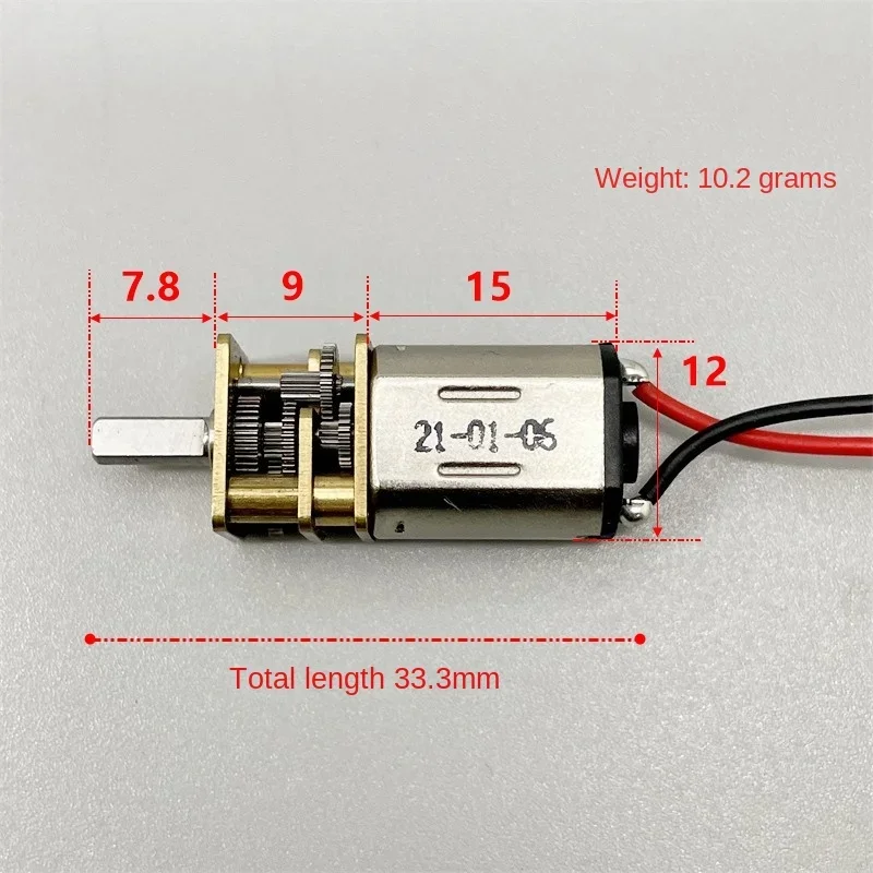 มอเตอร์เกียร์โลหะขนาดเล็ก N20  - Geared Motor บทวิจารณ์และราคา
