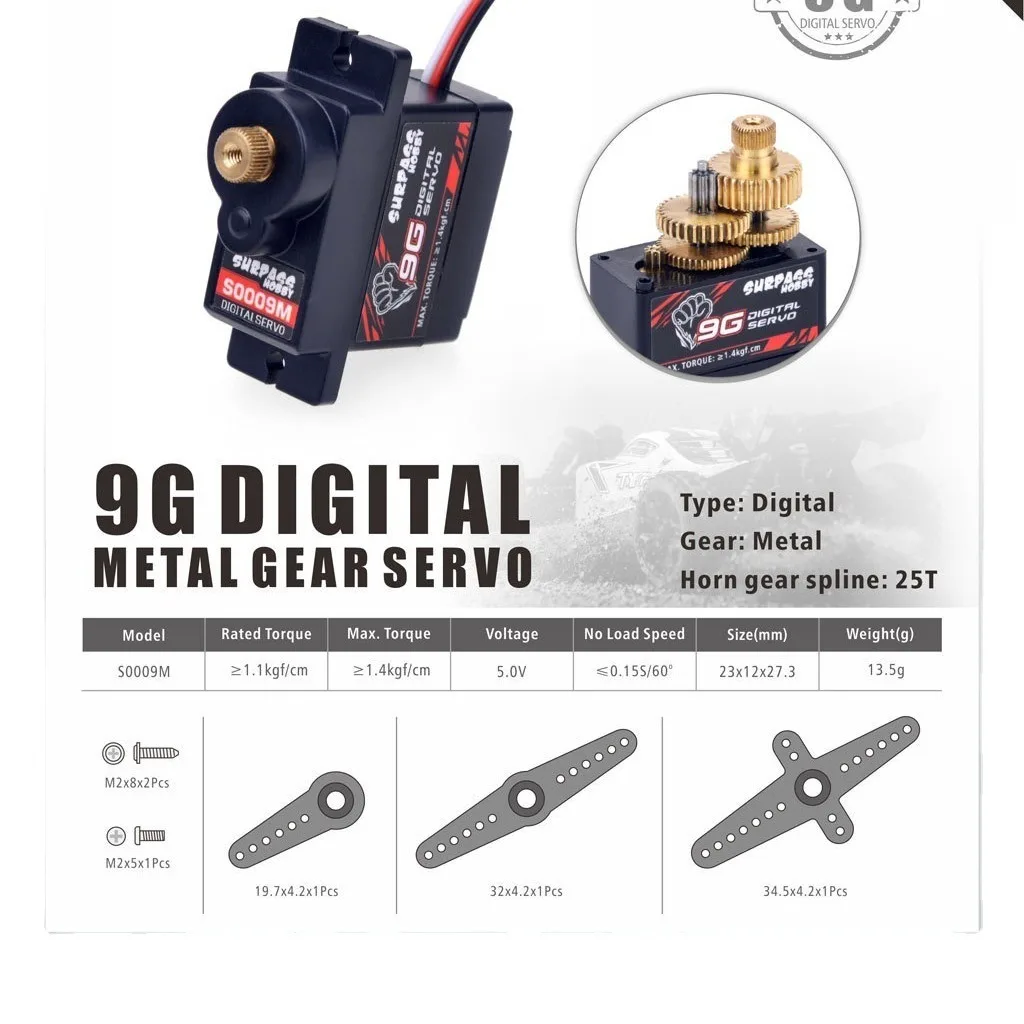 ไมโครเซอร์โว RC ดิจิตอล 2g 3.7 - Micro Servo บทวิจารณ์และราคา