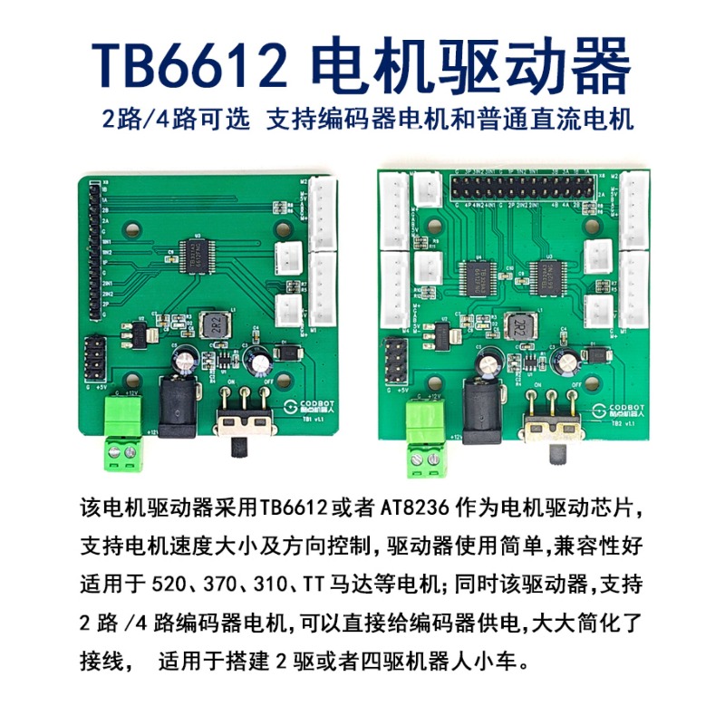 โมดูลขับเคลื่อนมอเตอร์ TB6612  - L298N Module บทวิจารณ์และราคา