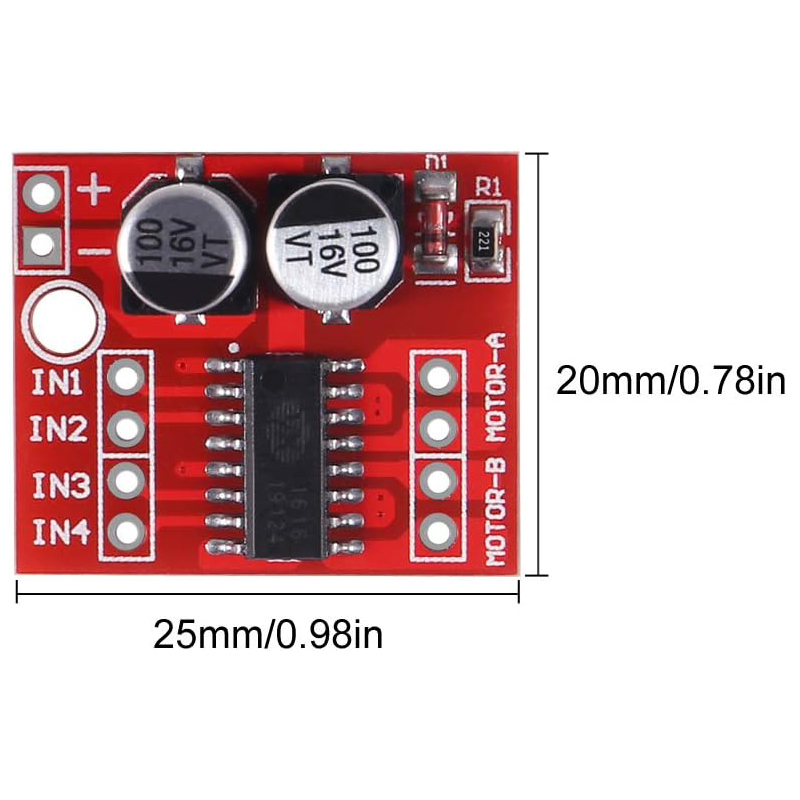 10PCS L298N Mini DC โมดูลไดร์เ - L298N Module บทวิจารณ์และราคา