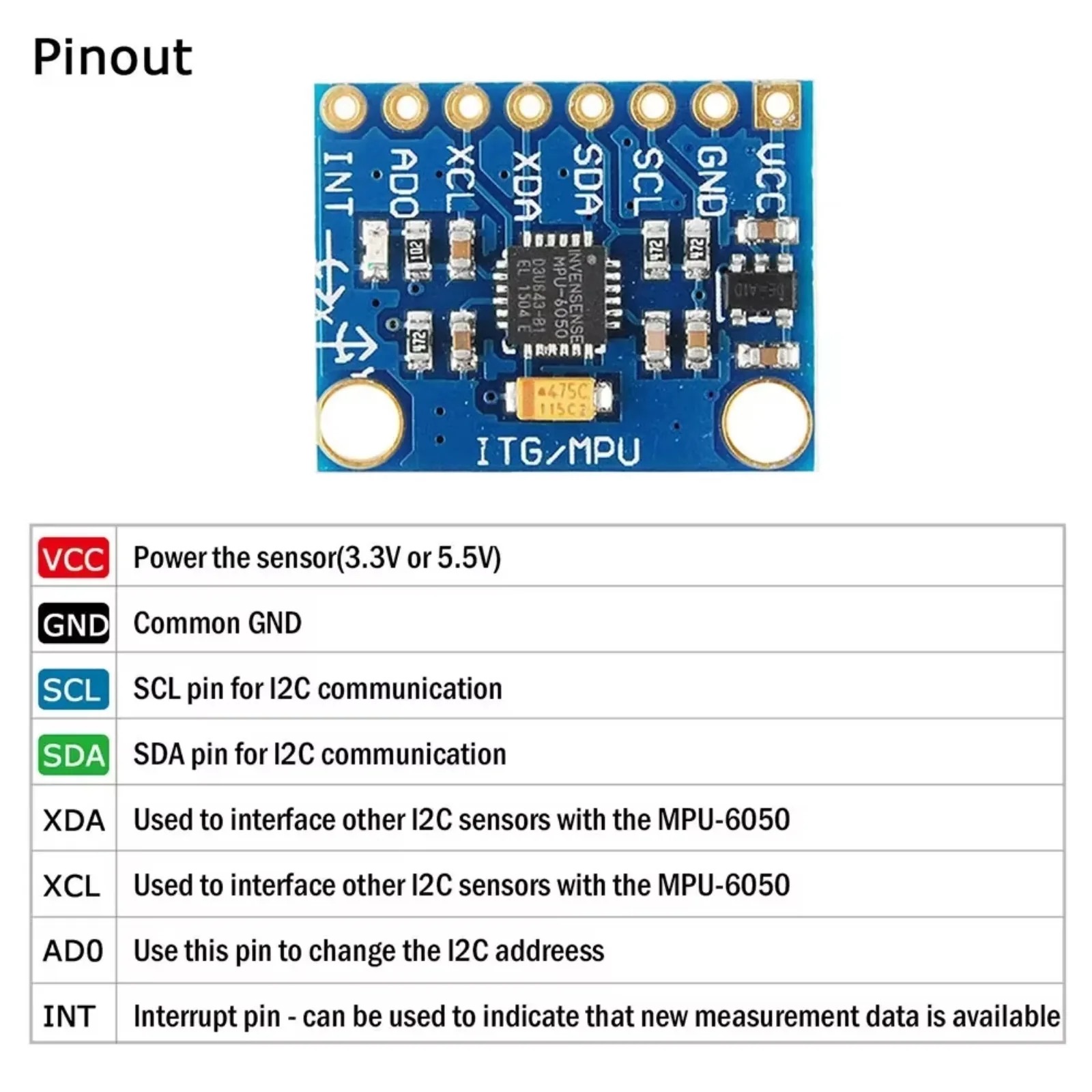 1/5/10 ชิ้น GY-521 MPU6050 3 แ - Accelerometer Mpu6050 บทวิจารณ์และราคา