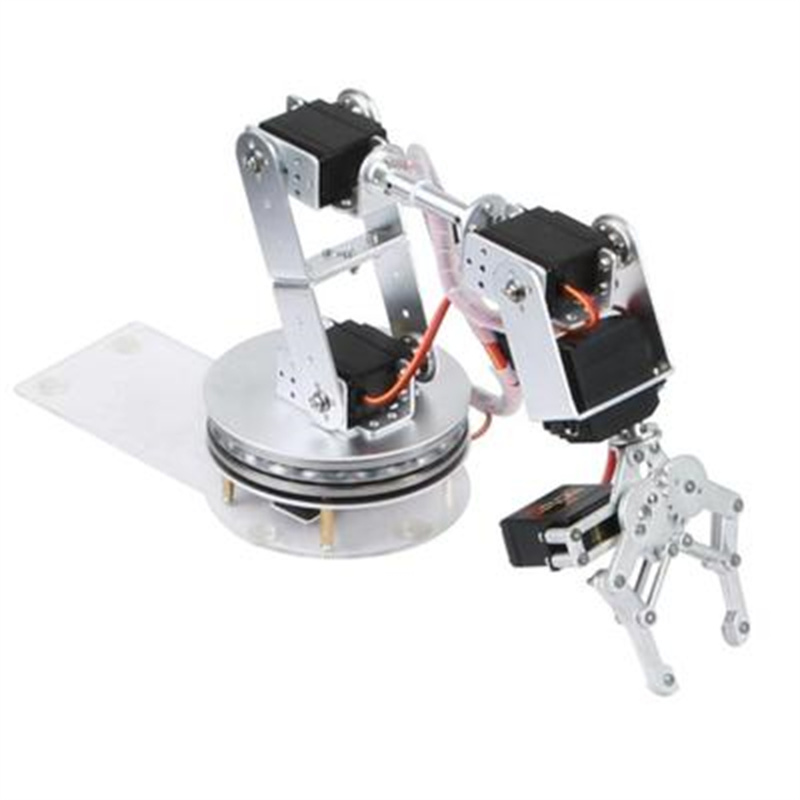 แขนหุ่นยนต์สีเงิน 6 DOF พร้อมฐ - Robot Arm Kit บทวิจารณ์และราคา