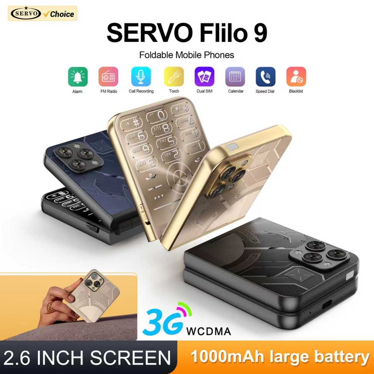 โทรศัพท์มือถือพับได้ SERVO Fli - Servo Pan Tilt บทวิจารณ์และราคา