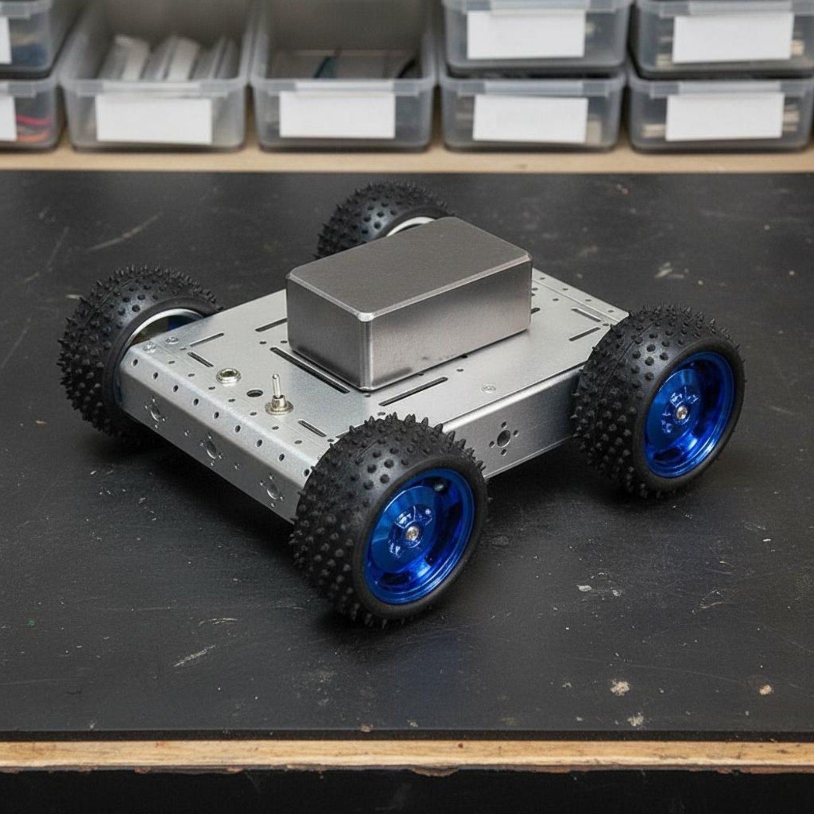 แชสซีรถสมาร์ทคาร์ 4WD รับน้ำหน - Robot Chassis บทวิจารณ์และราคา