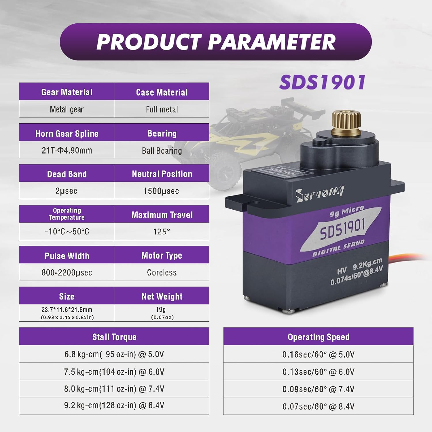 เซอร์โวมี-SDS1901 ดิจิตอล 9G ไ - Arduino Robot บทวิจารณ์และราคา