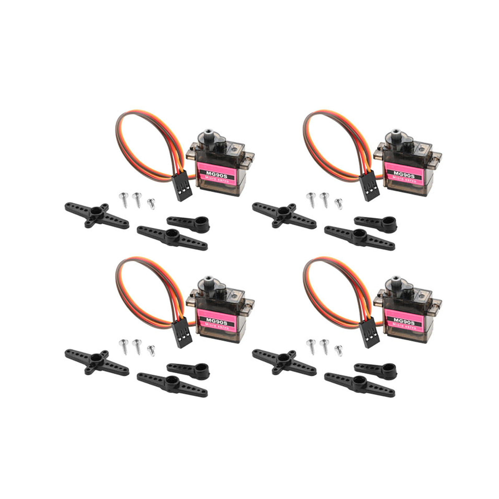 มอเตอร์เซอร์โวโลหะขนาดเล็ก 4 ช - Arduino Robot บทวิจารณ์และราคา