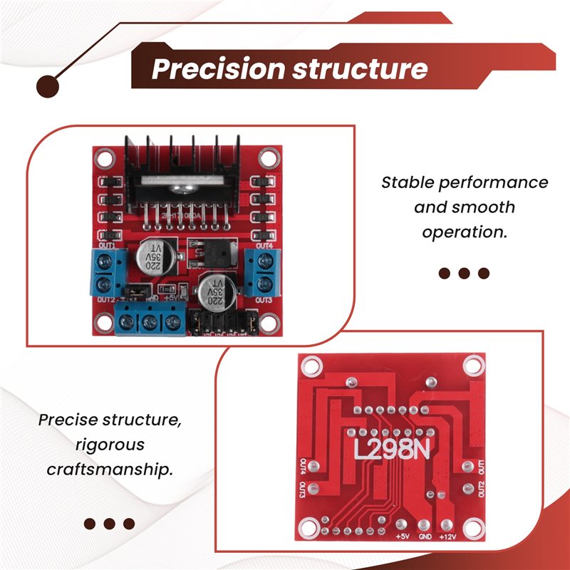 โมดูล AED7-L298N บอร์ดควบคุมมอ - L298N Module บทวิจารณ์และราคา