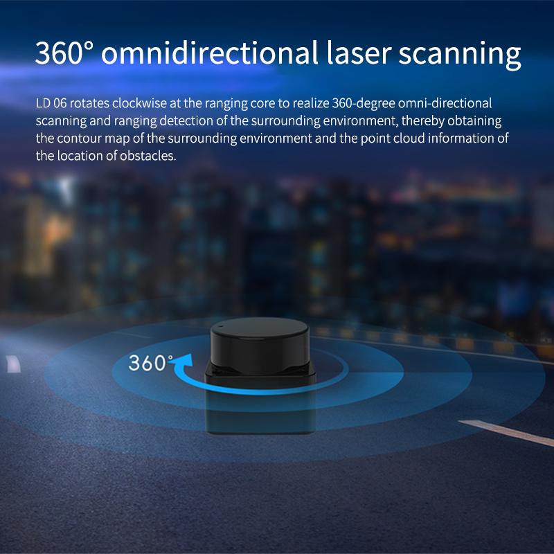 LD06 Lidar แบบพกพา 360 องศา DT - Ros Robot บทวิจารณ์และราคา